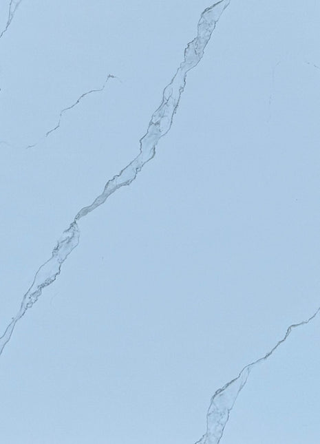 PVC marmeren wandpanelen - Hoogglans Carrara wit - 260x122cm