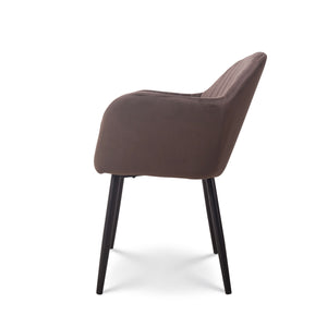 Eetkamerstoel Isa donkerbruin