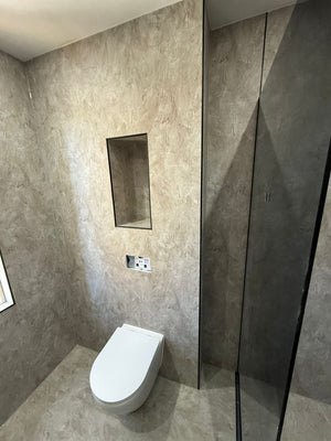SPC marmeren wandpanelen - Sahara Marmer Mat Beige/Taupe - 260x122cm