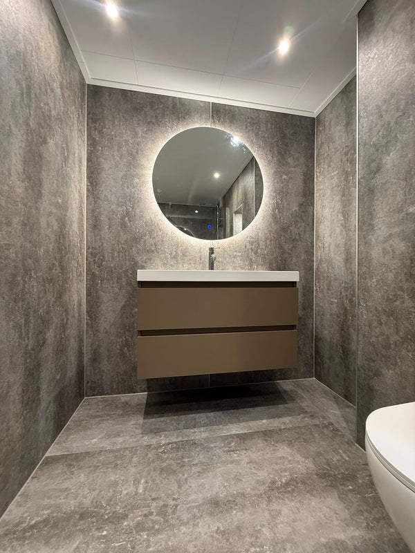 SPC marmeren wandpanelen - Stone grey Mat Grijs - 260x122cm