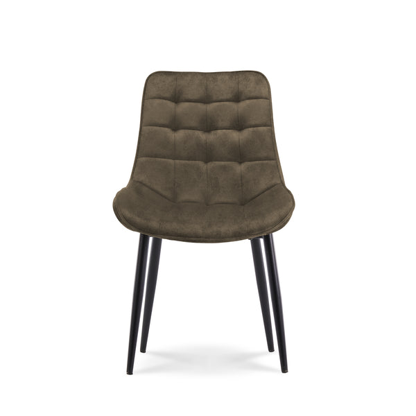 Eetkamerstoel Amber Leather Donkerbruin