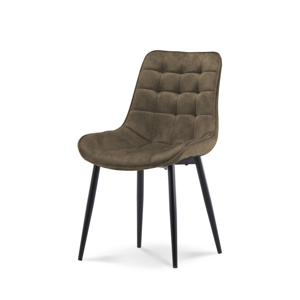 Eetkamerstoel Amber Leather Donkerbruin