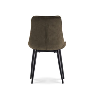 Eetkamerstoel Amber Leather Donkerbruin