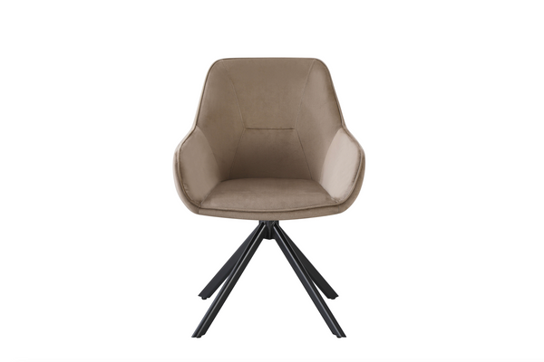 Eetkamerstoel Julia Beige 180° draaibaar