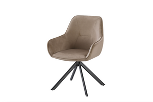 Eetkamerstoel Julia Beige 180° draaibaar