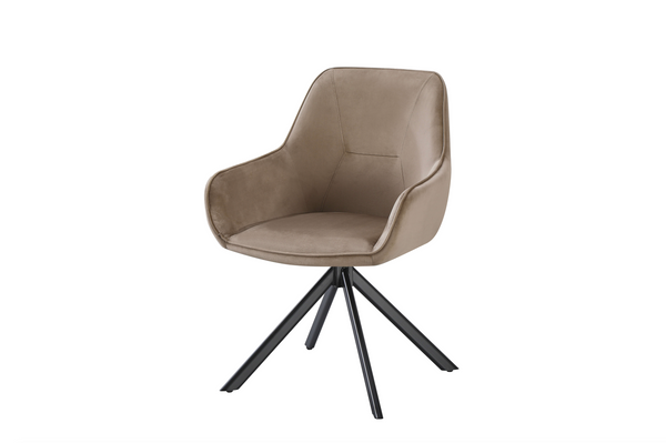 Eetkamerstoel Julia Beige 180° draaibaar