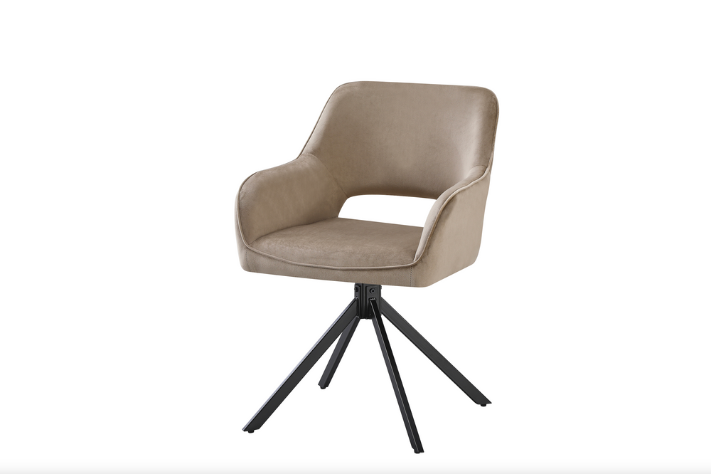 Eetkamerstoel Imani beige 180° draaibaar