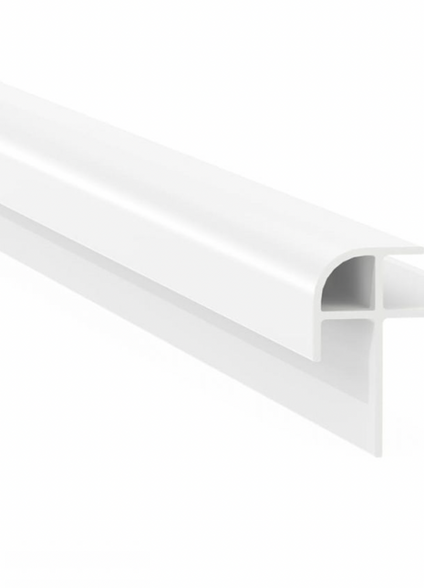 Buitenhoekprofiel wandpanelen - Wit - 300cm - Aluminium