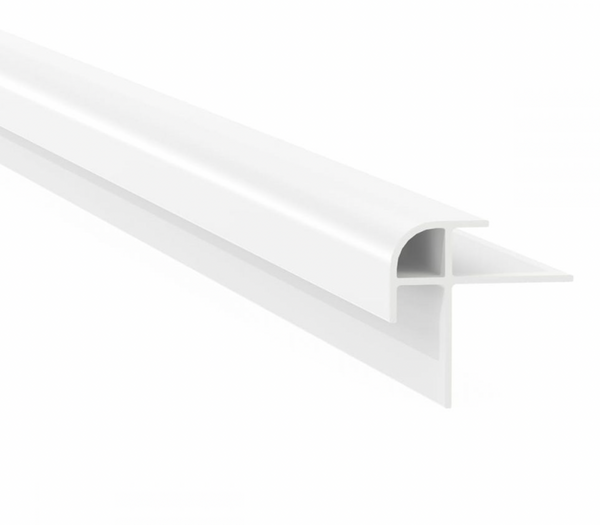 Buitenhoekprofiel wandpanelen - Wit - 300cm - Aluminium