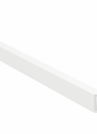 Eindprofiel wandpanelen - Wit - 300cm - Aluminium