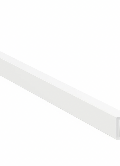 Eindprofiel wandpanelen - Wit - 300cm - Aluminium