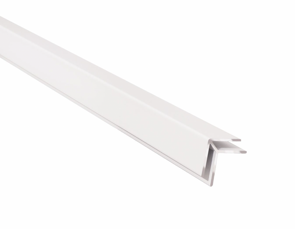 Buitenhoekprofiel wandpanelen - Wit - 300cm - Aluminium