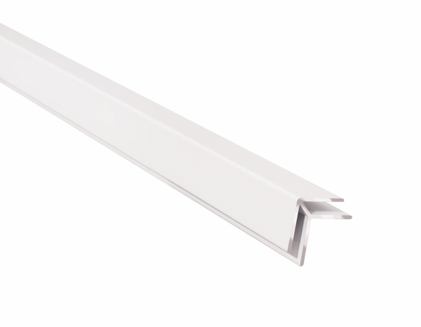 Buitenhoekprofiel wandpanelen - Wit - 300cm - Aluminium