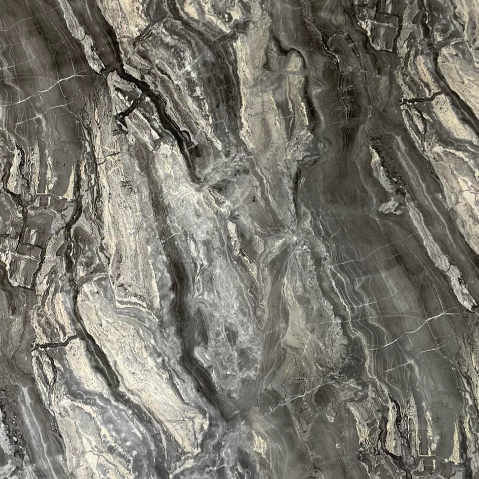 PVC marmeren wandpanelen - Onyx Grigio - Sample