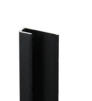 Eindprofiel wandpanelen - Zwart - 300cm - Aluminium