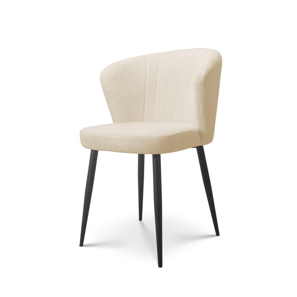 Eetkamerstoel Fay teddy Gebroken Wit