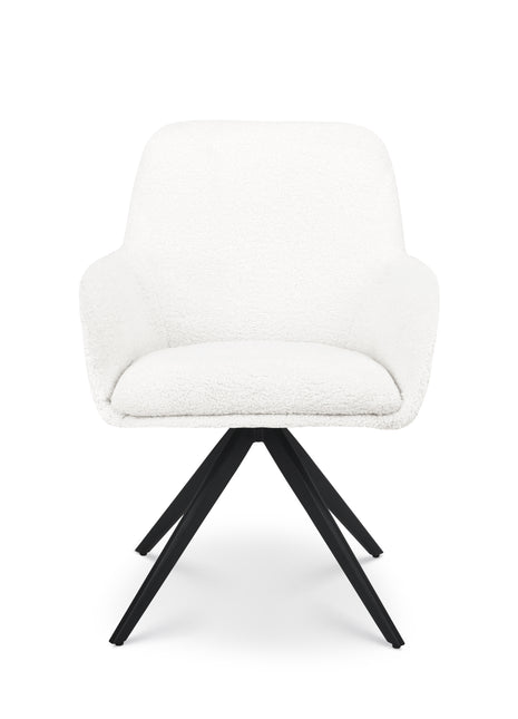 Eetkamerstoel Lynn teddy wit