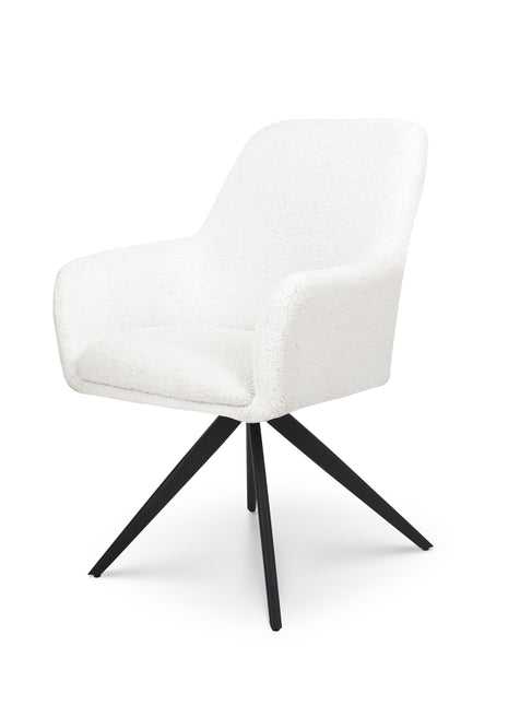 Eetkamerstoel Lynn teddy wit