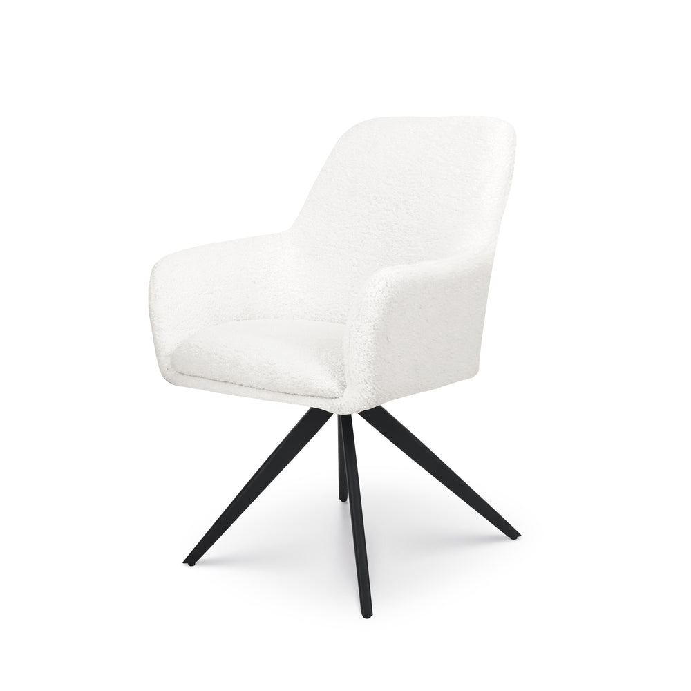 Eetkamerstoel Lynn teddy wit