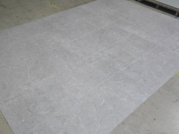 SPC marmeren wandpanelen - Mercury groove grey - 263x122cm 4mm (Met kliksysteem)