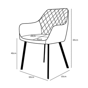 Eetkamerstoel Bella roze
