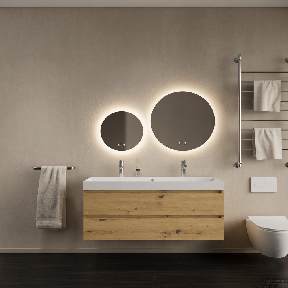 Milan Artisan oak 140 cm (inclusief wastafel)