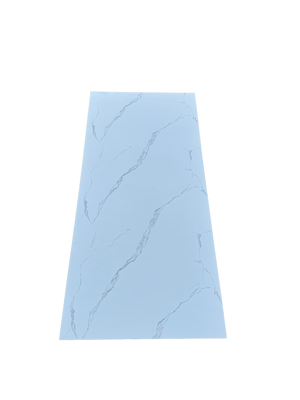 PVC marmeren wandpanelen - Hoogglans Carrara wit - 260x122cm