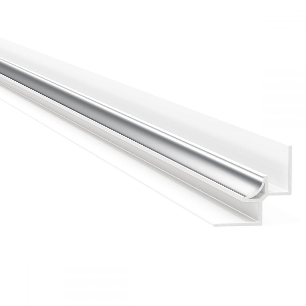 Binnenhoekprofiel wandpanelen - RVS - 300cm - Aluminium