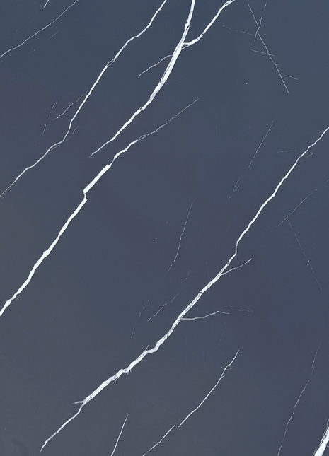 PVC marmeren wandpanelen - Hoogglans Marquina Zwart - 260x122cm