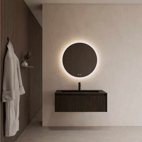 Gliss Design Timotheus badmeubel met ribbelfront Charcoal