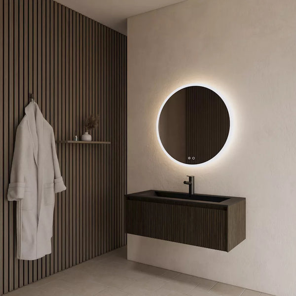 Gliss Design Timotheus badmeubel met ribbelfront Charcoal