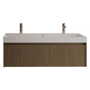 Gliss Design Timotheus badmeubel met ribbelfront Corn Silk