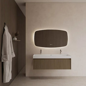 Gliss Design Timotheus badmeubel met ribbelfront Corn Silk