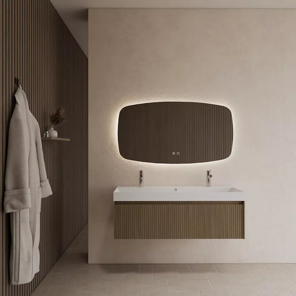 Gliss Design Timotheus badmeubel met ribbelfront Corn Silk