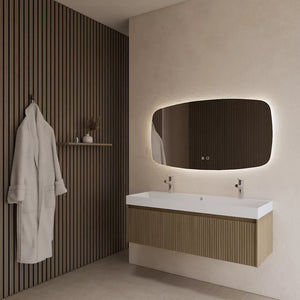 Gliss Design Timotheus badmeubel met ribbelfront Corn Silk