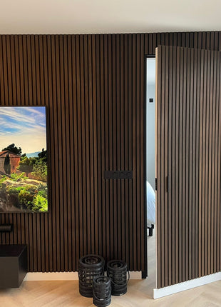 Akoustische wandpanelen - Smoked oak - 270x60cm