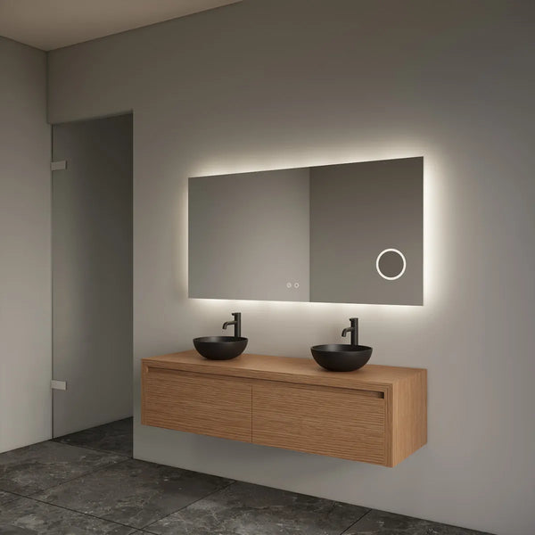 Gliss Design Ares badmeubel 120cm 2 lades pure zonder waskom