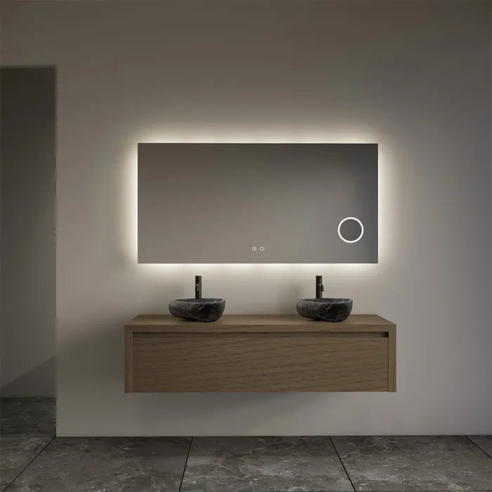 Gliss Design Ares badmeubel 120cm 2 lades ash gray zonder waskom