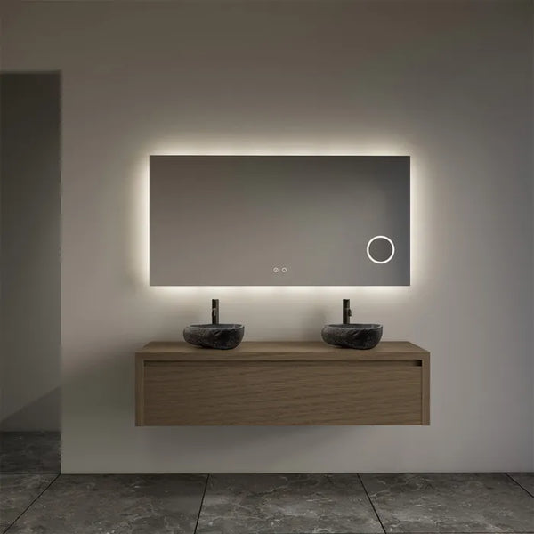 Gliss Design Ares badmeubel 120cm 2 lades ash gray zonder waskom