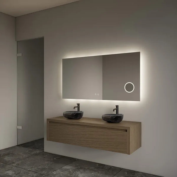 Gliss Design Ares badmeubel 120cm 2 lades ash gray zonder waskom