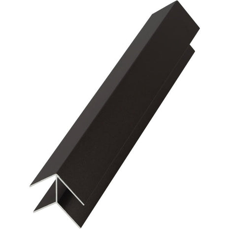 buitenhoekprofiel wandpanelen - Zwart - 300cm - Aluminium