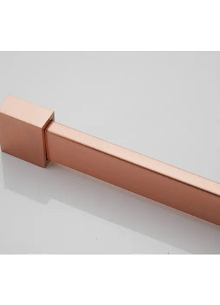 Saniclear Redro vrijstaande douchewand 90cm met zijwanden van 40cm geborsteld koper