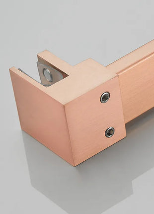 Saniclear Redro vrijstaande douchewand 90cm met zijwanden van 40cm geborsteld koper