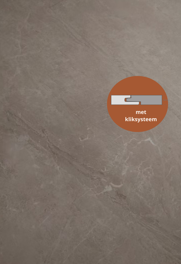 SPC marmeren wandpanelen - Emparador taupe - 263x122cm 4mm (Met kliksysteem)
