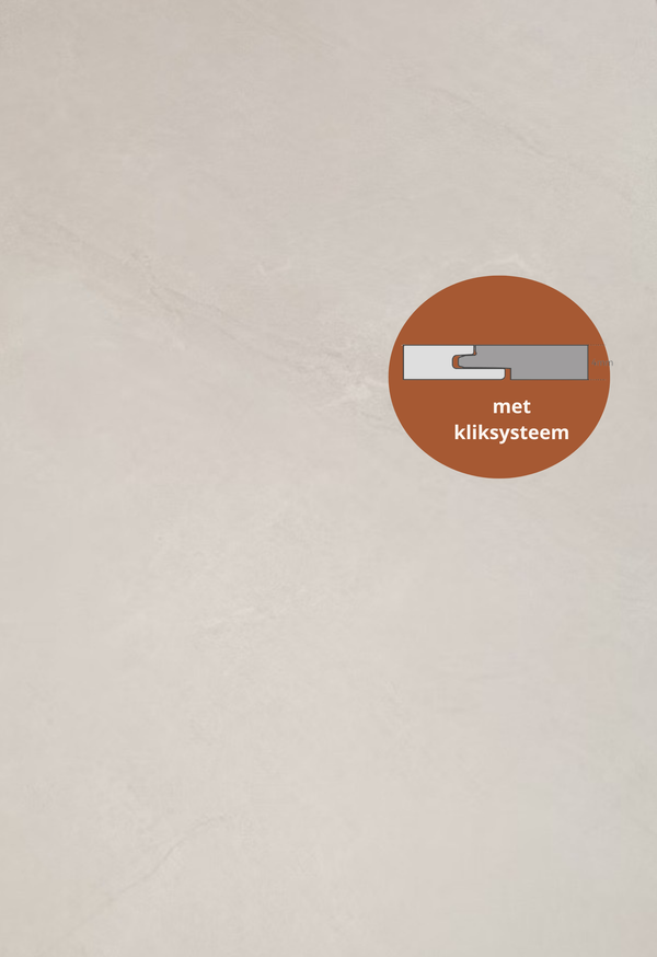 SPC marmeren wandpanelen - Urban light concrete beige - 263x122cm 4mm (Met kliksysteem)