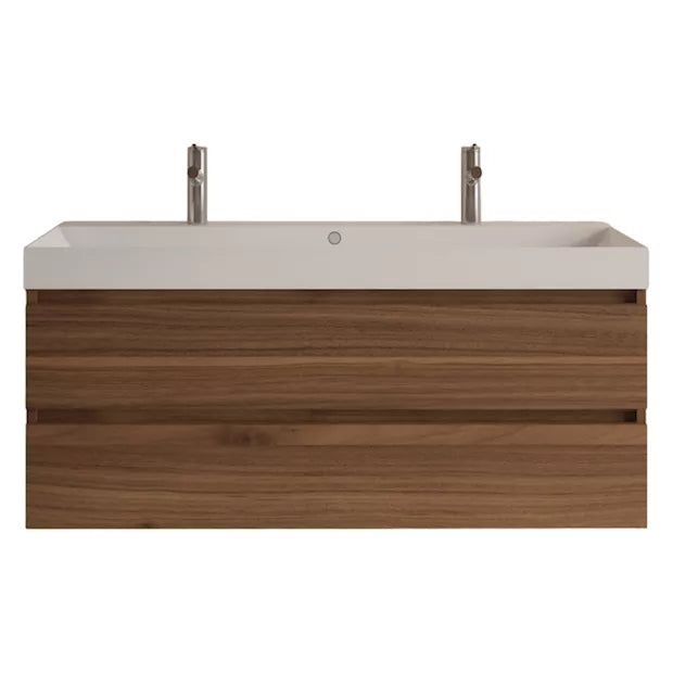 Milan Mat Walnoot (inclusief wastafel)