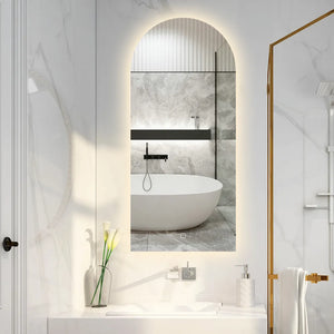 Saniclear Arc toog spiegel 45x100cm met verlichting en verwarming