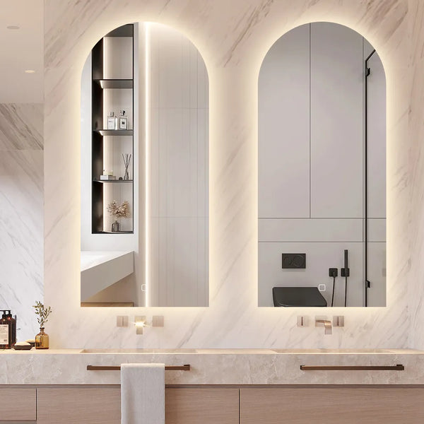 Saniclear Arc toog spiegel 45x100cm met verlichting en verwarming