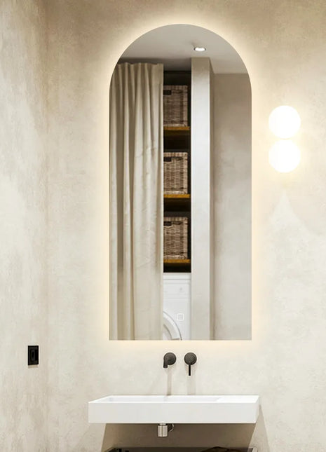 Saniclear Arc toog spiegel 45x100cm met verlichting en verwarming