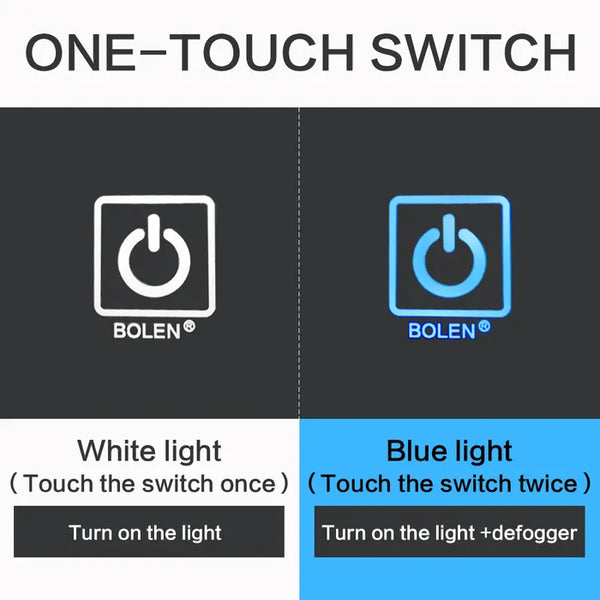 Saniclear Aspen spiegel 80x70cm cm met LED verlichting en spiegelverwarming